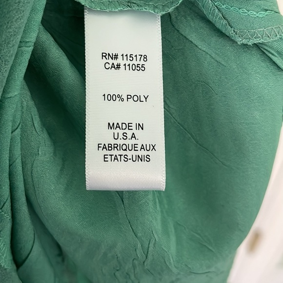 KOMAROV SEAFOAM GREEN V-NECK sizeM STUNNING DRESS! - Picture 6 of 7